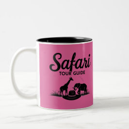 Safari Tour Guide Gift Tweekleurige Koffiemok