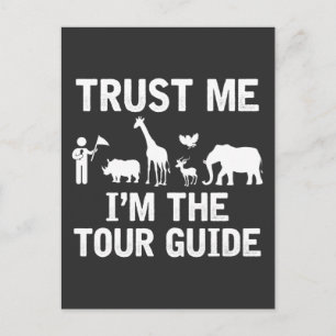 Safari Tour Guide Zoo Animal Vacation Wilderness Briefkaart
