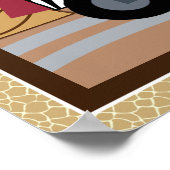 Safari Train Animals Nursery Art Poster (Hoek)