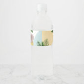 Safari tropical Étiquette de bouteille d'eau d'ann (Dos)