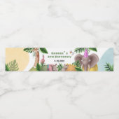 Safari tropical Étiquette de bouteille d'eau d'ann (Étiquettes simples)