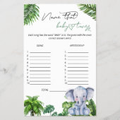 Safari Tropical Naam dat Baby Tune spel Flyer (Voorkant)
