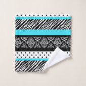 Safari : Turquoise (Gant de toilette)
