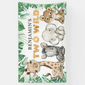 Safari Two Wild Birthday Banner (Verticaal)