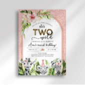 Safari Two Wild Birthday Uitnodiging