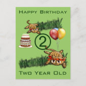 Safari ultra mignon Leopard Invitations d'annivers (Devant)