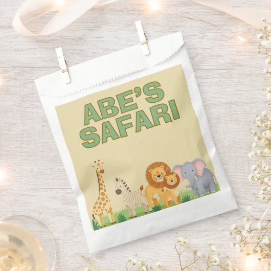 Safari upsherin anniversaire Favoriser les sacs (Coupé)