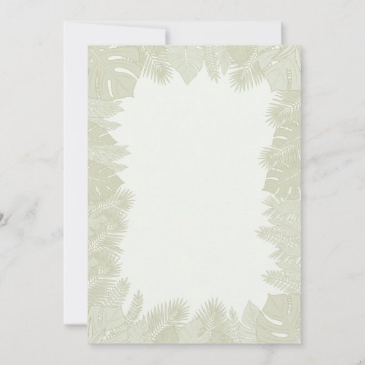 Safari Verjaardag Uitnodiging Twee Wild Boy Uitnod (Achterkant)