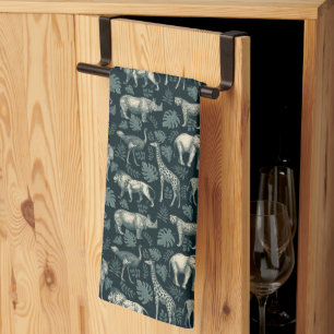 Safari vintage African Animals Serviette de cuisin