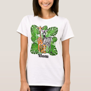 Safari vrienden - Giraffe, Zebra, tijger, oerwoud T-shirt
