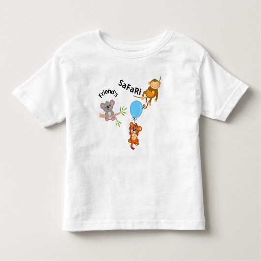 Safari Vrienden Kinder Shirts (Voorkant)