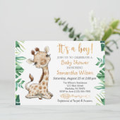 Safari Wild C'est un Baby shower garçon Invitation (Debout devant)