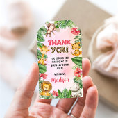 Safari Wild Eén eerste verjaardag Cadeaulabel