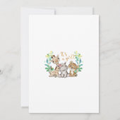 Safari Wild Girl Baby shower Invitation (Dos)