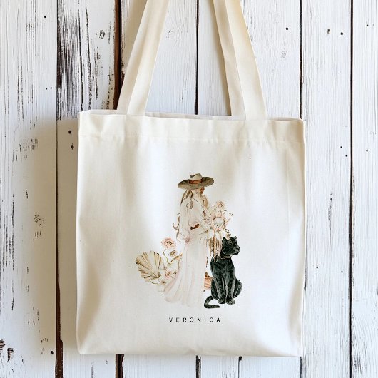 Safari Wild Luipaard Boho Dames Persoonlijk Tote Bag