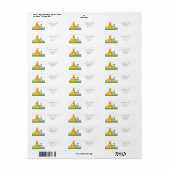 Safari Wild One 1st Birthday Cute Oerwoud Custom Etiket (Full Sheet)