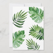 Safari Wild One Birthday Invitation (Achterkant)