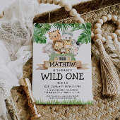 Safari Wild One Birthday Invitation