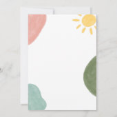 Safari Wild One Birthday Invitation Kaart (Achterkant)