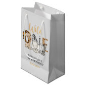 Safari Wild One Birthday Party Petit sac cadeau (Devant Angle)