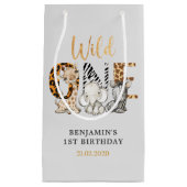 Safari Wild One Birthday Party Petit sac cadeau (Devant)