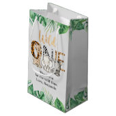 Safari Wild One Birthday Party Petit sac cadeau (Dos Angle)