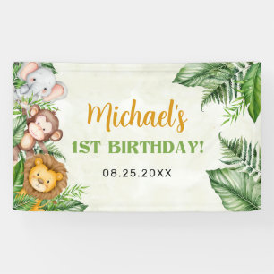 Safari Wild One Birthday Spandoek