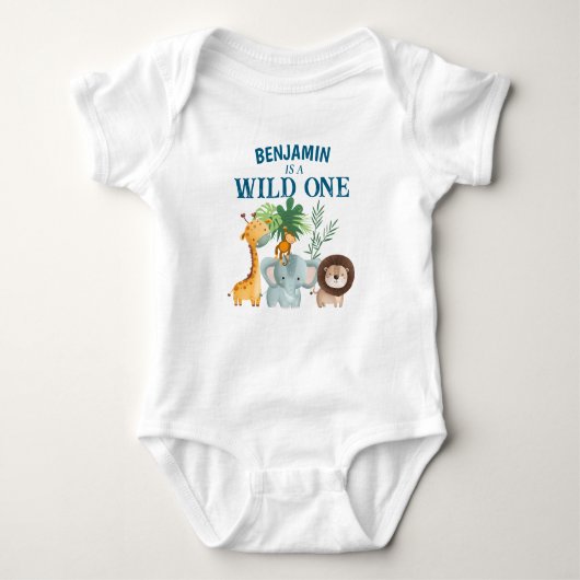 Safari Wild One Romper (Voorkant)