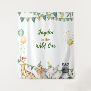 Safari Wild One Tapestry/ Backdrop Wandkleed