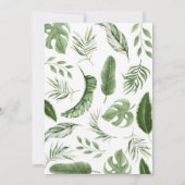 Safari Wild Un premier anniversaire Invitation (Dos)