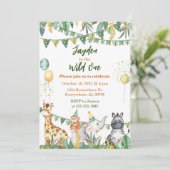 Safari Wild Une invitation d'anniversaire (Debout devant)