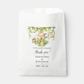 Safari Wild Zoo Baby Animals Baby shower Bedankzakje