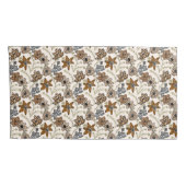 Safari Wildflowers - Moderne dierenprint Kussensloop (Achterkant-Rechts)