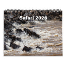 Safari Wildlife 2026 Muurkalender (Big Five & Bey)