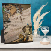 Safari Wildlife Merci Plaque (Côté)