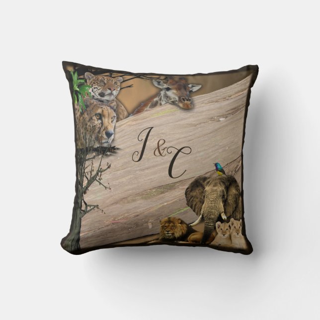 Safari Wildlife Pillow Kussen (Voorkant)
