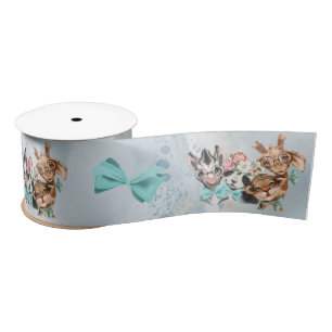 Safari wildone baby shower Junlge Ribbon Lint