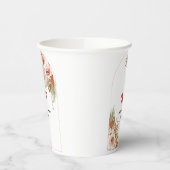 Safari woestijn Boho bloemen bruiloft uitnodiging Papieren Bekers (Links)