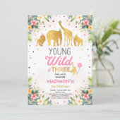 Safari Young Wild Et Invitation À Trois Anniversai (Debout devant)