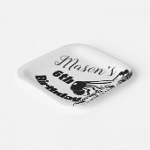 Safari Zebra Hand Drawn Party Birthday Papieren Bordje (Gebogen)