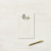 Safari Zebra met Green Savannah Tree Waterverf Post-it® Notes (Op bureau)