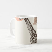 Safari Zonsondergang Giraffe Natuur landschap Koffiemok (Voorkant links)