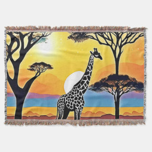 Safari Zonsondergang: Giraffe's Omhelzing Deken