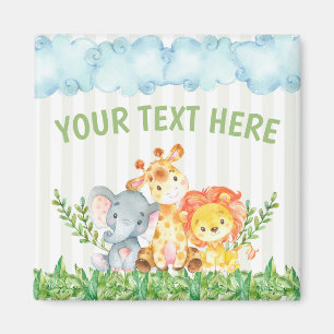 Safari Zoo Animal Réfrigérateur Magnet