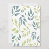 Safari Zoo Animal Thème Baby shower Invitation (Dos)