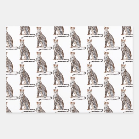 Safari Zoo Animaux Envelopper les feuilles de papi (Devant 2)