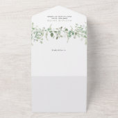 Safaridieren, Oerwoud, wilde dieren, Baby shower All In One Uitnodiging (Buitenkant)