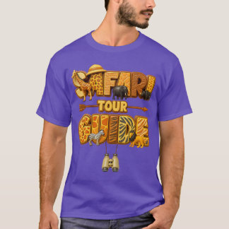 Safariour Gids Kostuum Afrika Dierentuin Safariour T-shirt