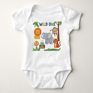 Safari's verjaardagsshirt romper