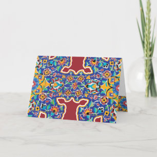 Safavi Tile Persian Feestdagen Kaart